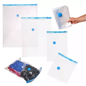   OEM Vákuumzsákok ruhákhoz 8 db 4 méret 35x40cm, 40x60cm, 60x80cm, 80x100cm, 60x80cm, 80x100cm