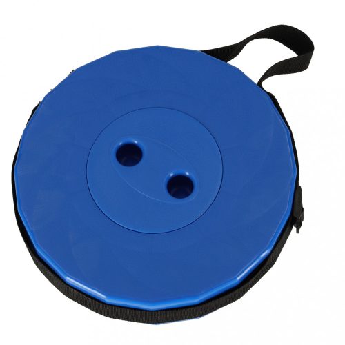 Összecsukható szék, kihúzható zsámoly, zsámoly otthonra, kertbe, kempingbe, kék