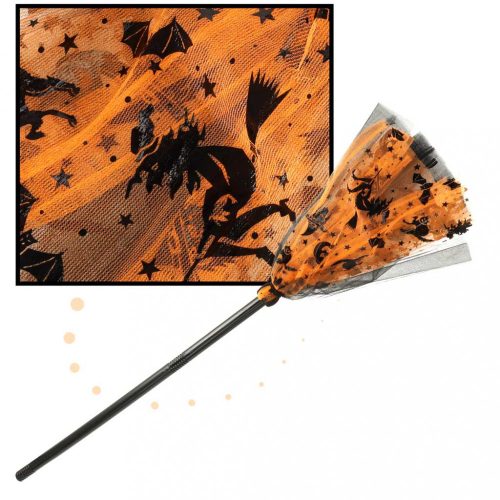 Karneváli jelmez álruhás boszorkány 3 részes narancssárga