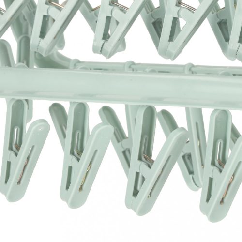 Ruhaszárító akasztó zoknihoz és fehérneműhöz, 32 kapcsos, kék