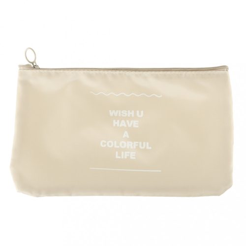 Bőrönd Szervező Utazási Szett 8db Ruhák Tárolás Kiegészítők Vízálló Táskák Kozmetikai Cipőtáska Bézs