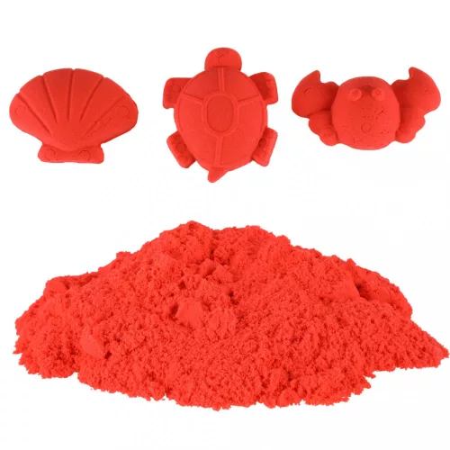 Kinetikus homok 1kg piros zacskóban