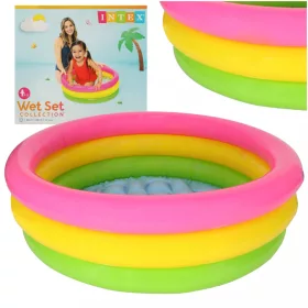 INTEX 57107 Rainbow felfújható kerti medence gyerekeknek