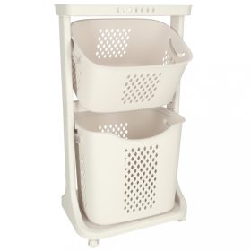   Játéktartó doboz, ruhakosár, dupla gördülő rendszerező