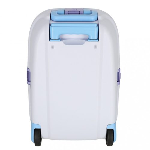 Kabinos utazóbőrönd kerekes gyerekeknek, névvel ellátott LED-es kézipoggyász, kék 43 cm x 30 cm x 19 cm