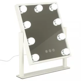   Hollywood LED megvilágítású kozmetikai sminktükör 9 db 25 x 30 cm-es USB izzóval