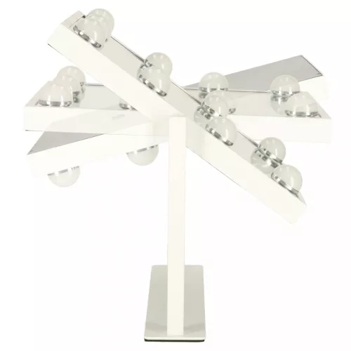 Hollywood LED megvilágítású kozmetikai sminktükör 9 db 25 x 30 cm-es USB izzóval