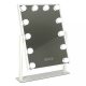 Hollywood LED megvilágítású kozmetikai sminktükör 12 USB izzóval 30 x 40 cm