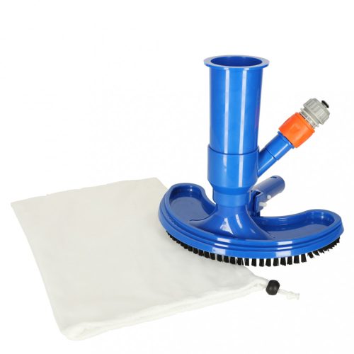 Medence porszívó tavak fenekének tisztításához, készlet újrafelhasználható zacskóval