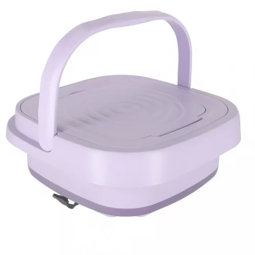 Mini összecsukható hordozható automata mosógép, 8L, lila