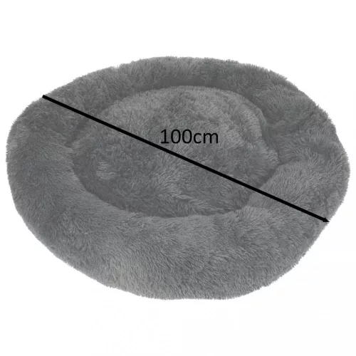 Kutyaágy, macskaágy, járóka, 100 cm, sötétszürke