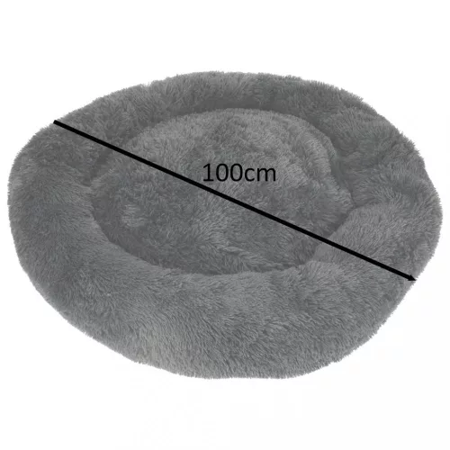 Kutyaágy, macskaágy, járóka, 100 cm, sötétszürke
