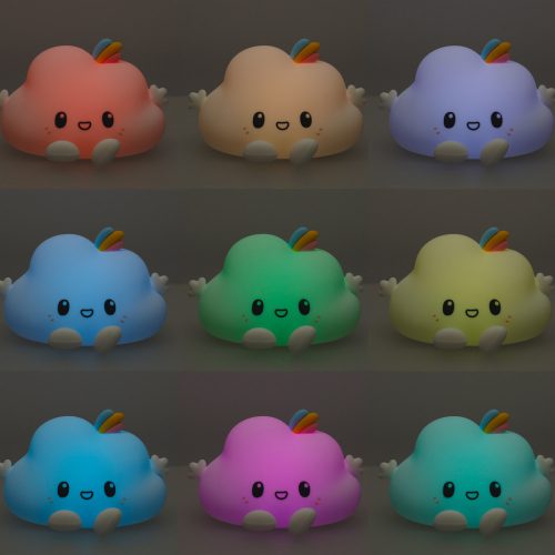 Szilikon fehér RGB felhő éjszakai lámpa gyerekeknek