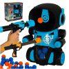 Robot arcade játék céllövöldözős játék + 2x fegyver + golyók