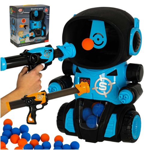 Robot arcade játék céllövöldözős játék + 2x fegyver + golyók