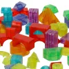 Mágneses építőkockák, világító elemek, 3D figurák, 32 db.