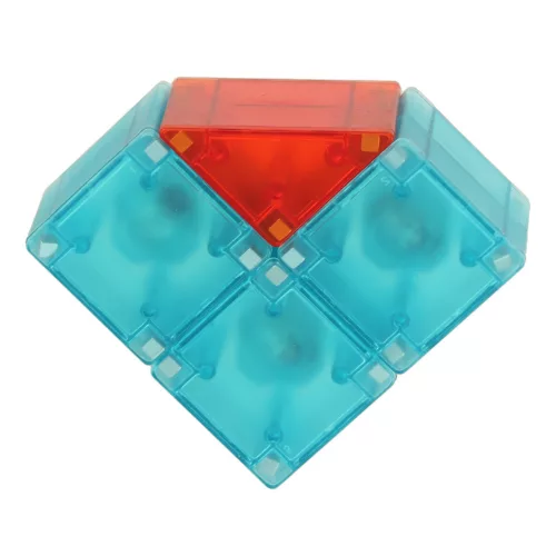 Mágneses építőkockák, világító elemek, 3D figurák, 32 db.