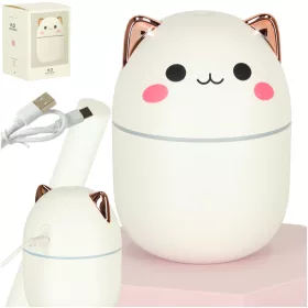 Párásító olajdiffúzor Kitty fehér
