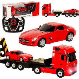   Távirányítós autó Rastar 74920 Mercedes-Benz Actros 1:26 piros
