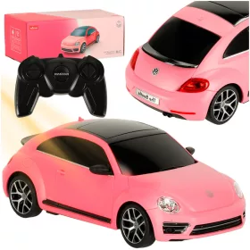  Távirányítós autó Rastar 76200-4 Volkswagen Beetle-UV 1:24 rózsaszín