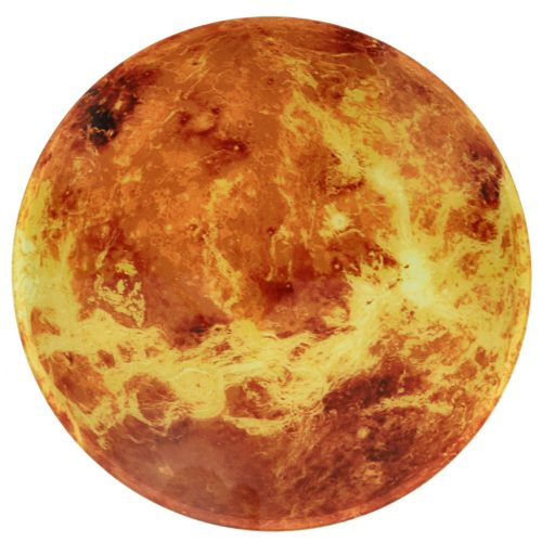 Mars Planet falióra LED kijelzővel 32 cm narancssárga