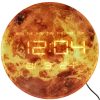 Mars Planet falióra LED kijelzővel 32 cm narancssárga