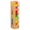 Fa oktatási blokkok Montessori puzzle színes