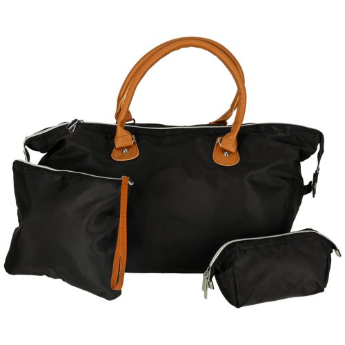 Multifunkcionális utazótáska anya babakocsi szetthez, fekete