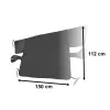 Fagyálló, mágneses napvédő autó ablaktakaró szőnyeg, szélvédő takaró 260 cm x 112 cm