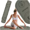 Fitneszszőnyeg jógagyakorlatokhoz, ugrókötél, hangszigetelt, csúszásmentes, 125x61,5x0,6 cm, szürke