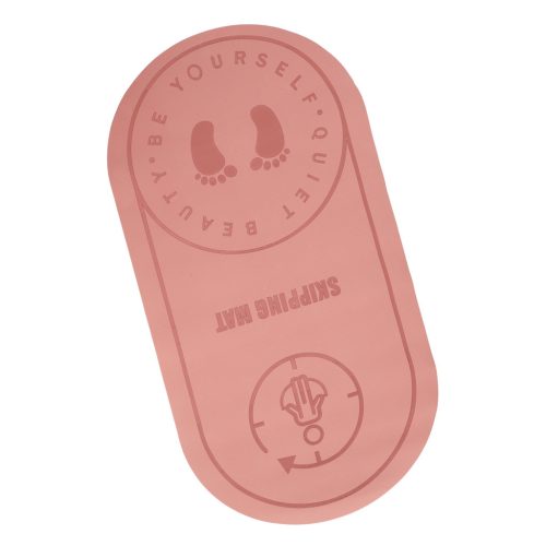 Fitneszszőnyeg jógagyakorlatokhoz, ugrókötél, hangszigetelt, csúszásmentes, 125x61,5x0,6 cm, rózsaszín