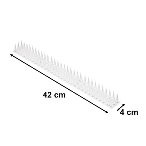 Galambtüskék madárriasztó csík műanyag sűrű fehér 8 db 43 cm