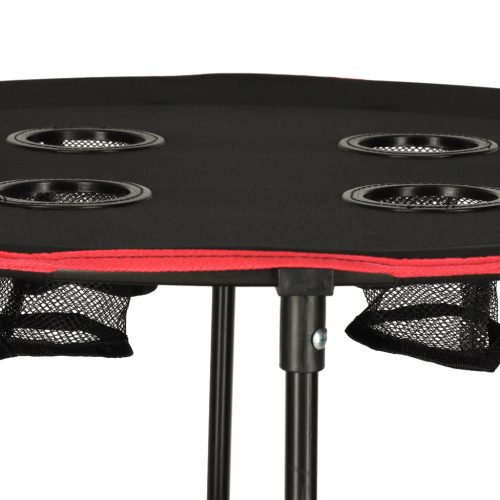 Összecsukható, hordozható kempingasztal fedéllel 72 cm x 72 cm