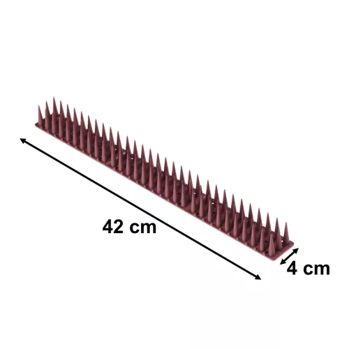Galambtüskék madárriasztó csík műanyag sűrű barna 8 db 43 cm