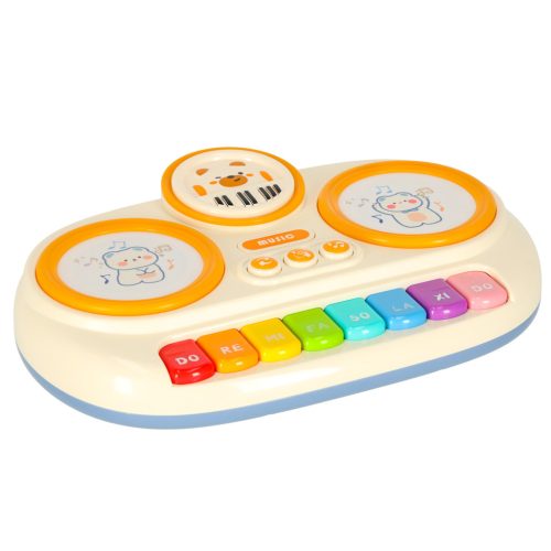 Interaktív zongoraorgona gyerekeknek, oktatási bézs színben