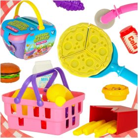   Piknikkosár gyorsétterem kosár pizza burger élelmiszer rendelkezések piknik snackek