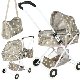 Játék Babakocsi, mély gondola + csillagtáska