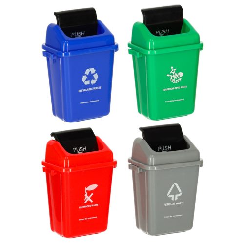 Oktató arcade játék hulladékválogatás hulladékválogatás tanulás ÖKO + 108 kártya, angol nyelven