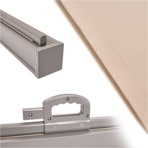 LUARO terasz oldalsó napellenző feltekerhető árnyékoló 180 x 400 cm bézs