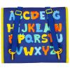 Montessori szenzoros manipulációs tábla bőrönd hátizsák kék