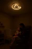 LED mennyezeti lámpa gyerekszobába dimmelhető LUMELA + távirányító hold fehér