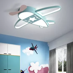   LED mennyezeti lámpa gyerekszobába dimmelhető LUMELA + távirányítós repülőgép