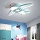 LED mennyezeti lámpa gyerekszobába dimmelhető LUMELA + távirányítós repülőgép