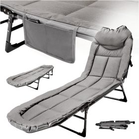   LUARO kempingágy, összecsukható, nyugágy, kemping, ponty, üzleti, hordozható, könnyű, 190x63x30cm