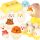 Oktató puzzle válogató, párosító formák, montessori tojások, állatok 6 db