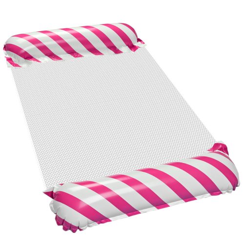 Felfújható strandmatrac függőágy vízi nyugágy karosszék úszómedencéhez rózsaszín