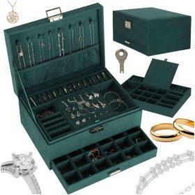 Ékszerdoboz-rendező zöld