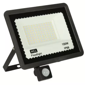 Mozgásérzékelős lámpa, 100W, 96 LED, 6500K, 18x24cm