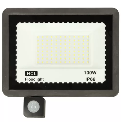 Mozgásérzékelős lámpa, 100W, 96 LED, 6500K, 18x24cm