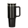 Termikus bögre szívószállal és fogantyúval termosz 1200ml fekete